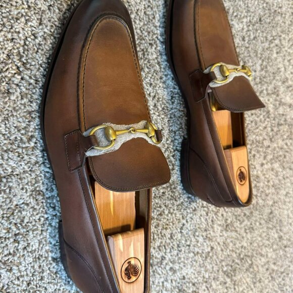 GUCCI JORDAAN Leather Loafers - Picture 6 of 6